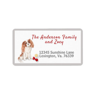 Cavalier King Charles Toys Home Return Adres Etiket