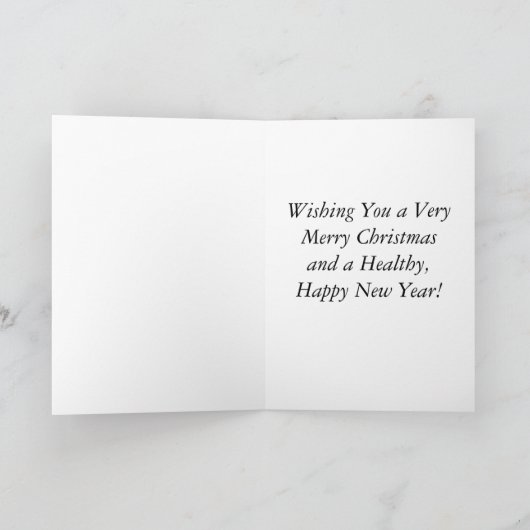 Cavalier King Charles Tri-Color Christmas Kaart (Binnen)