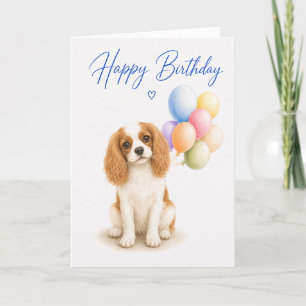 Cavalier King Charles Verjaardag Kaart