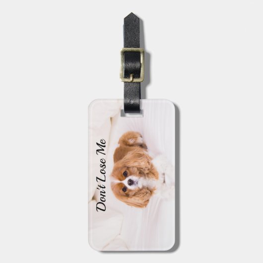 Cavalier King Charles verlies me niet Bagagelabel (Voorkant verticaal)