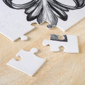 Cavalier King Charles Victorian Etching Valentine Legpuzzel (Zijkant)