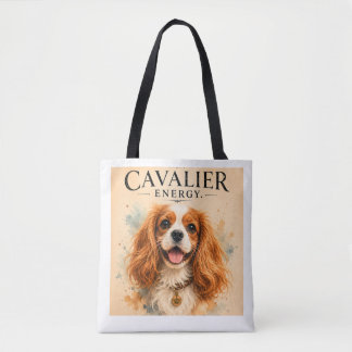 Cavalier King Charles Vintage Kunst Portret Tote Bag