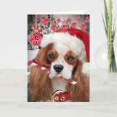 Cavalier King Charles Vrolijke Kerst Kaarten (Voorkant)