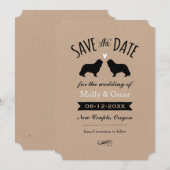 Cavalier King Charles Wedding Save the Date (Voorkant / Achterkant)