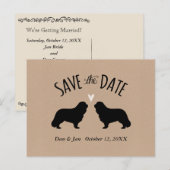 Cavalier King Charles Wedding Save the Date Aankondigingskaart (Voorkant / Achterkant)