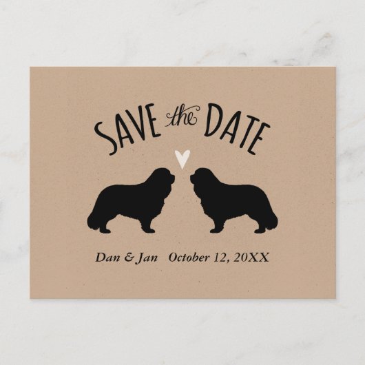 Cavalier King Charles Wedding Save the Date Aankondigingskaart (Voorkant)