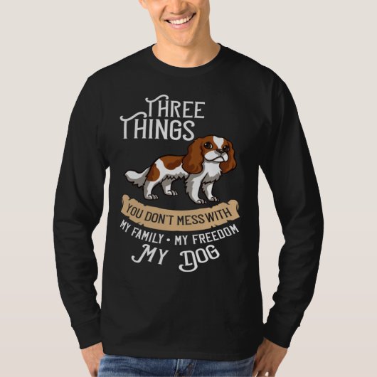 Cavalier King Charlies Spaniel Dog Puppies Owner T-shirt (Voorkant)