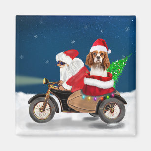 Cavalier King Dog kerstkerstkerstkerstman Magneet