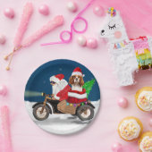 Cavalier King Dog kerstkerstkerstkerstman Papieren Bordje (Feest)