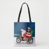 Cavalier King Dog kerstkerstkerstkerstman Tote Bag (Voorkant)