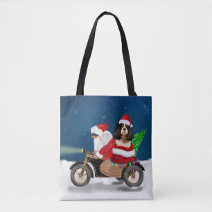 Cavalier King Dog kerstkerstkerstkerstman Tote Bag