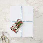 Cavalier King Dog Kerstmis Cadeaulabel (Met Touw)