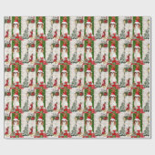 Cavalier King Dog Kerstmis Cadeaupapier (Vlak)