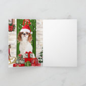 Cavalier King Dog Kerstmis Kaart (Binnen)