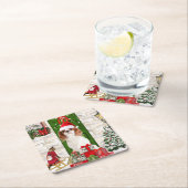 Cavalier King Dog Kerstmis Kartonnen Onderzetters (Insitu)