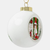 Cavalier King Dog Kerstmis Keramische Bal Ornament (Links)
