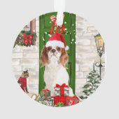 Cavalier King Dog Kerstmis Ornament (achterkant)
