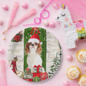 Cavalier King Dog Kerstmis Papieren Bordje (Feest)