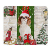 Cavalier King Dog Kerstmis Snijplank (Voorkant)