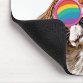 Cavalier King Dog met Hearts Valentijnsdag Muismat (Hoek)