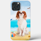 Cavalier King Dog op strand Case-Mate iPhone Case (Achterkant)