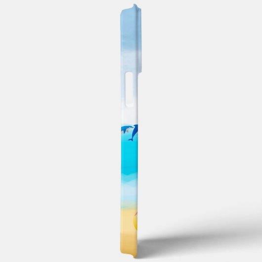 Cavalier King Dog op strand Case-Mate iPhone Case (Achterkant / Rechts)