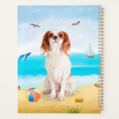 Cavalier King Dog op strand Planner (Achterkant)