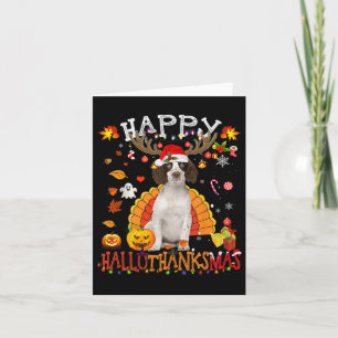 Cavalier King Halloween Kersthond Happy Hallot Kaart