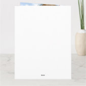 Cavalier King Hond In sneeuw Kerstmis Hondenhok Kaart (Achterkant)