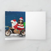 Cavalier King hond Kerstman Sinterklaas  Kaart (Binnen)