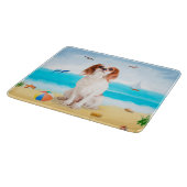 Cavalier King hond op het strand Snijplank (Hoek)