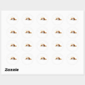 Cavalier King Hond Sticker, Cadeautje Ronde Sticker (Vel)