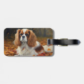Cavalier King in de herfst laat Herfst inspireren Bagagelabel (Achterkant horizontaal)