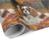 Cavalier King in de herfst laat Herfst inspireren Cadeaupapier (Rol Hoek)