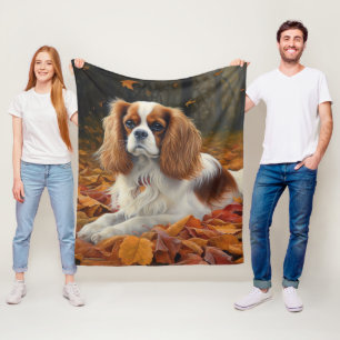 Cavalier King in de herfst laat Herfst inspireren Fleece Deken