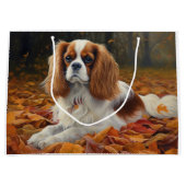 Cavalier King in de herfst laat Herfst inspireren Groot Cadeauzakje (Voorkant)