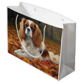 Cavalier King in de herfst laat Herfst inspireren Groot Cadeauzakje (Achterkant Gekanteld)