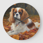 Cavalier King in de herfst laat Herfst inspireren Grote Klok (Voorkant)