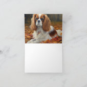 Cavalier King in de herfst laat Herfst inspireren Kaart (Binnen)