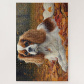 Cavalier King in de herfst laat Herfst inspireren Legpuzzel (Verticaal)
