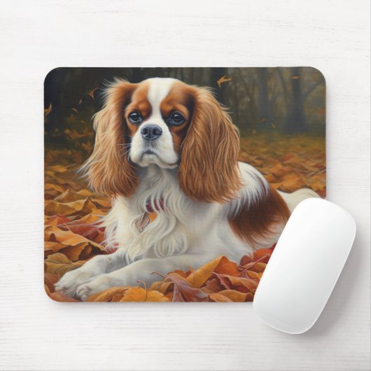 Cavalier King in de herfst laat Herfst inspireren Muismat (Met muis)