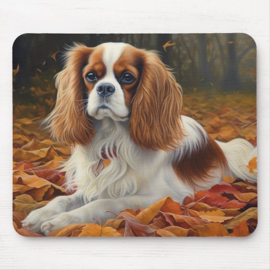 Cavalier King in de herfst laat Herfst inspireren Muismat (Voorkant)