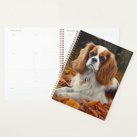 Cavalier King in de herfst laat Herfst inspireren Planner (Display)