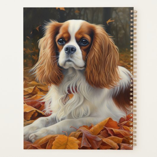Cavalier King in de herfst laat Herfst inspireren Planner (Achterkant)