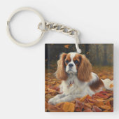 Cavalier King in de herfst laat Herfst inspireren Sleutelhanger (Voorkant)