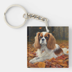 Cavalier King in de herfst laat Herfst inspireren Sleutelhanger