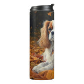 Cavalier King in de herfst laat Herfst inspireren Thermosbeker (Gedraaid links)