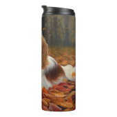 Cavalier King in de herfst laat Herfst inspireren Thermosbeker (Geroteerd rechts)