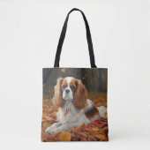 Cavalier King in de herfst laat Herfst inspireren Tote Bag (Voorkant)
