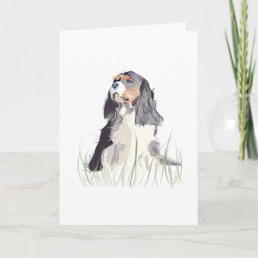 Cavalier King Kut Bedankkaart (Voorkant)